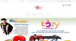 Desktop Screenshot of kozycushions.com